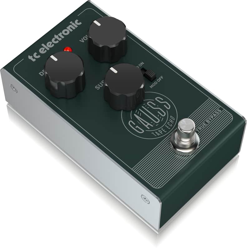 TC Electronic Gauss Tape Echo Pedal Super-Saturated with Mod Switch, Delay, Sustain and Volume Controls image 1