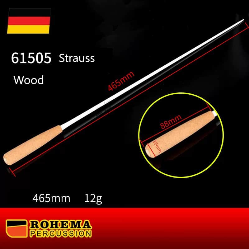 Immagine Rohema Strauss Conductor Baton - German Hornbeam, Cork Handle, 465mm - 1