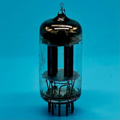 1950s RCA 12AU7 ECC82 Vintage USA Black Plate D Getter Preamp Tube! T310 image 5