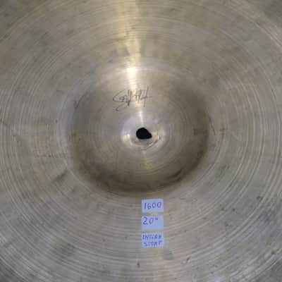 Zildjian 20" K Istanbul Intermediate Stamp 1600 grams 1959–1966 image 5