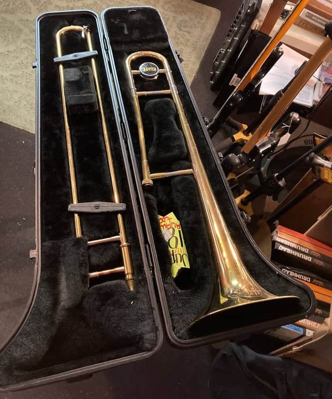 Jupiter Tenor Trombone & case w/yamaha slide section image 1