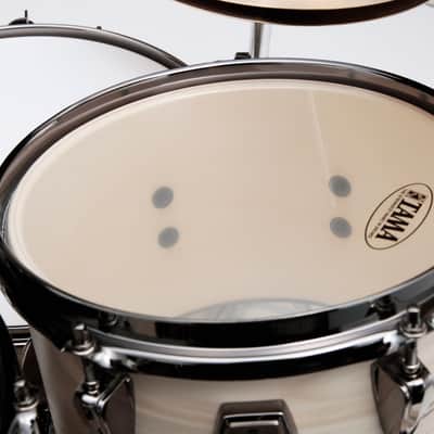 Tama Imperialstar 6pc Shell Pack with Hardware, White Birch Wrap image 6