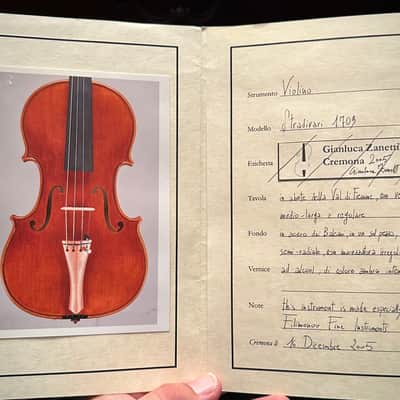 Powerful! Italian Violin by Gianluca Zanetti of Cremona, Italy 4/4 *Watch Video -Extremely Rare Violin image 7