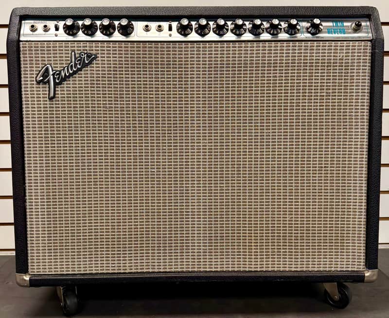 Fender 1975 Twin Reverb 2x12 Combo with Footswitch & Cover - Pre Owned *Pickup Only* image 1