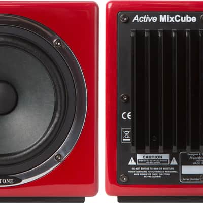 Avantone Pro MixCube Active 5.25" Powered Studio Monitor Pair, 10th Anniversary Red image 2