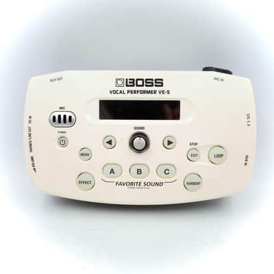 Boss VE-5-WH Vocal Performer White With Original Box Power Supply Vocal Effect Processor Z8B0281 image 4