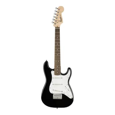Squier Bullet Mini Stratocaster V2 SSS Beginner Electric Guitar, Indian Laurel Fingerboard, Black image 5