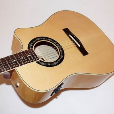 Fender T-Bucket 400 CE Flamed Maple Acoustic-Electric Guitar Natural image 3