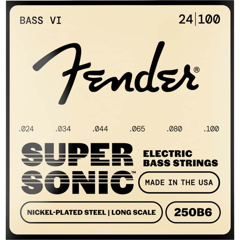 Fender SuperSonic 250B6 Nickel-Plated Steel Bass VI Strings image 1