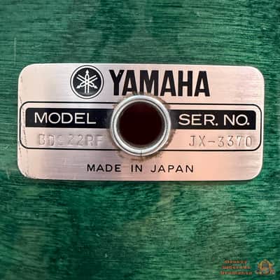 Yamaha Recording Custom 22,10,12,14,15 Drum Kit 1990s - Deep Aqua image 11