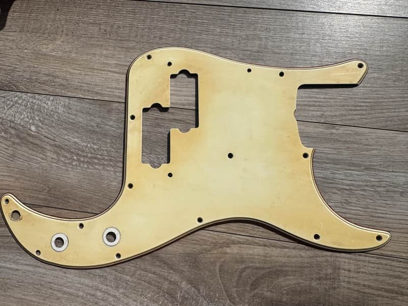 '72 thru '79 Fender Precision 73 vintage celluloid 70's pickguard USA RI image 1