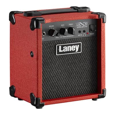 LANEY LX10 RED 10 watt 1x5" electric guitar combo amp with Drive image 3