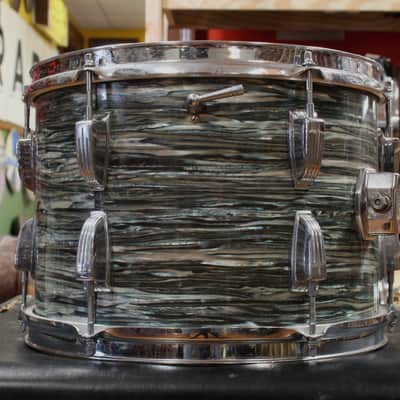 1960s Ludwig Super Classic Outfit in Blue Oyster Pearl 14x22 9x13 16x16 image 14