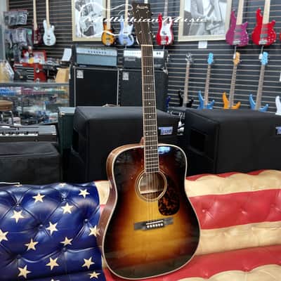 Larrivee D-50E (Mahogany) - Acoustic/Electric Guitar - Gloss Sunburst Finish w/Case (139388) image 9