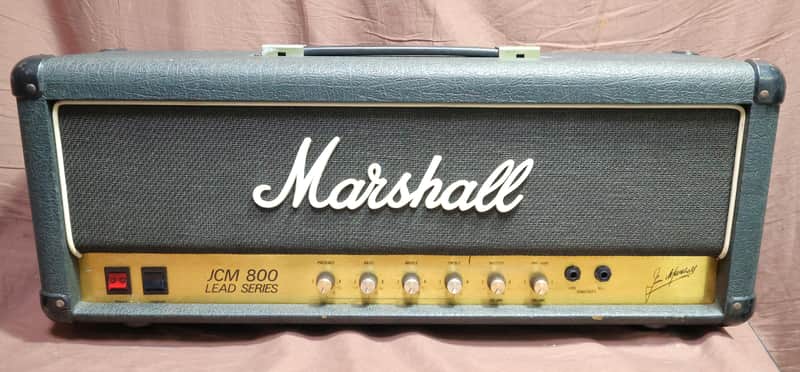 Marshall JCM 800 Lead Series Model 2204 50-Watt Master Volume Mk2 Head 1980s - Black image 1