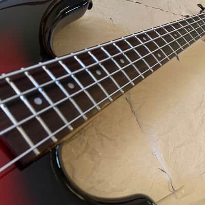 Yamaha Motion Bass MB-40 Redburst MIJ Japan EXcellent Condition 90s 32inch scale electric bass guitar with Gigbag image 6