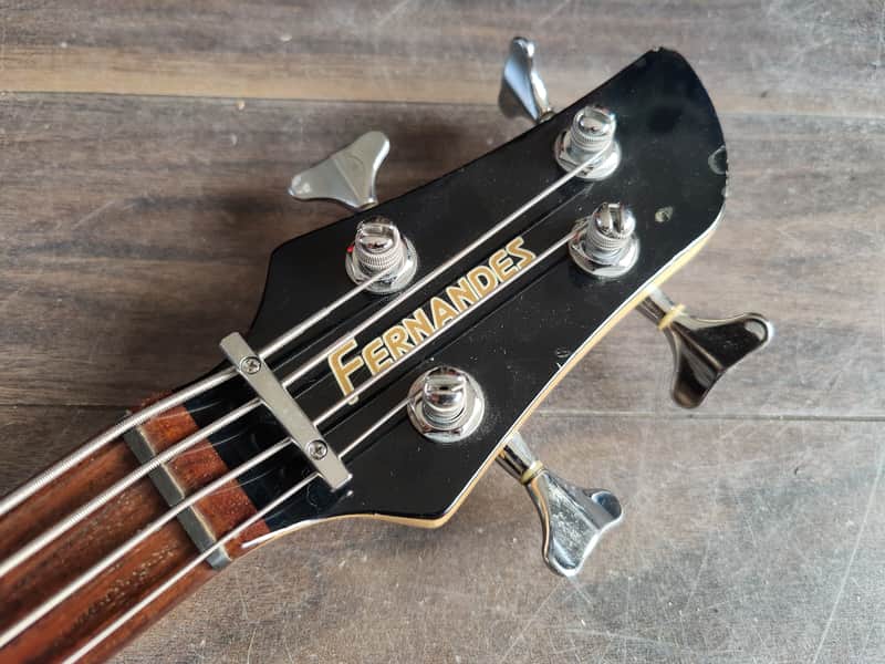 1990's Fernandes Japan FRB-40 PJ Revolver Bass (Purple Sunburst