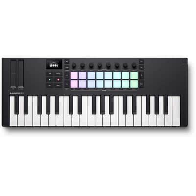 NOVATION LAUNCHKEY-MN37-MK4 Mk4 - Clavier maitre 37 mini-touches, 16 pads, 8 encodeurs, écran OLED image 1