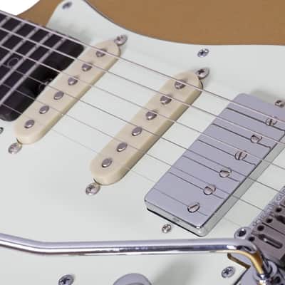Schecter Nick Johnston Traditional HSS 10th Anniversary LH Atomic Saffron image 7