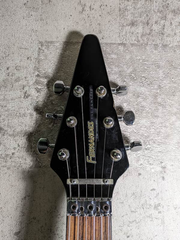 Fernandes BSV Flying V 80's Made in Japan Black FRT Floyd Rose