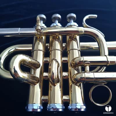 Getzen Capri Bb / A piccolo trumpet two leadpipe gamonbrass image 8