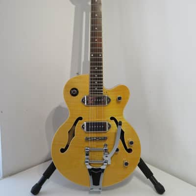 2013 Epiphone Wildkat Antique Natural Semi Hollow Electric Guitar image 1