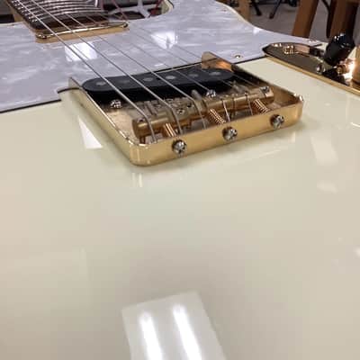 1996 Fender (Japan) 50th Anniversary Telecaster White Pearloid/Gold w/ Gig Bag image 11