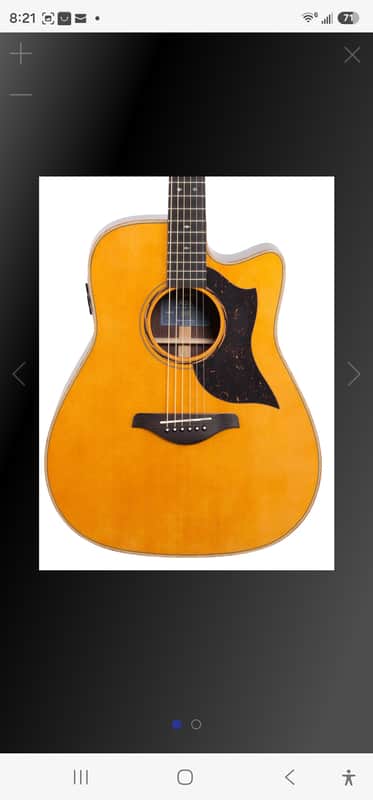 Yamaha A5R-VN Dreadnought with Electronics 2010s - Vintage Natural image 1