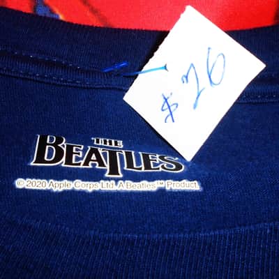 beatles 1968 photo logo new OFFICIAL UK M tee - fab four revolver love money julia image 3