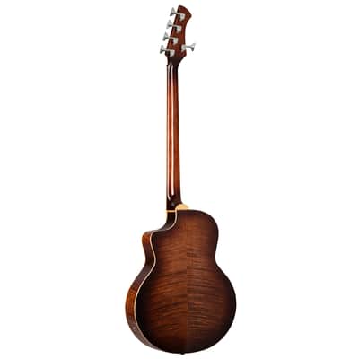 Ortega KTSM2-5 Signature Series Ken Taylor Solid Spruce Top Nato Neck Cutaway 5-String Acoustic-Electric Bass Guitar w/Gig Bag image 7