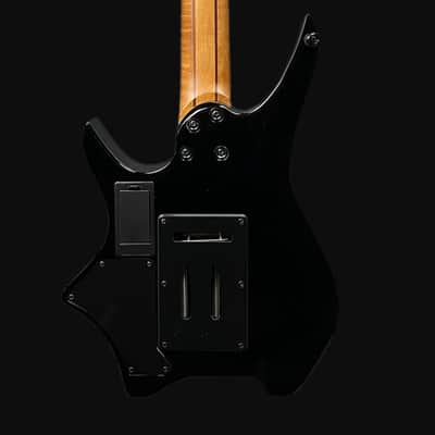 HILS Guitars HN7 NEXT Transparent Blue Burst Headless Guitar w/ Gigbag image 4