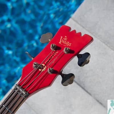 Vintage 1965 Mosrite of California "The Ventures" 4 String Bass w Brazilian Rosewood FB & OHSC - Made in the USA image 2