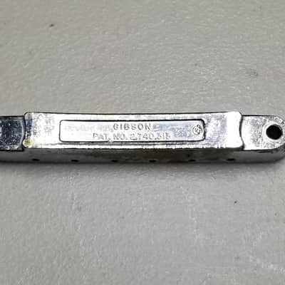 1966 - 1970s Gibson ABR-1 Chrome Bridge - Foundry Mark - 100% Genuine Vintage - No Sags or Cracks! image 2