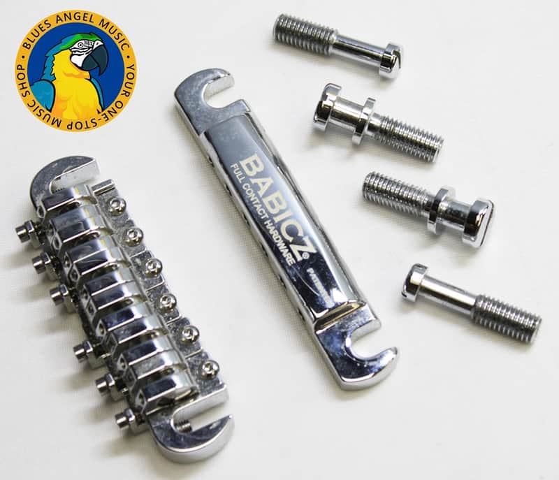 Babicz Full Contact Hardware FCH Chrome Tune-O-Matic Bridge - Chrome image 1