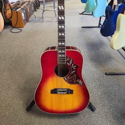 Vintage Aria 9460 Hummingbird Acoustic Guitar with Hard Case image 2