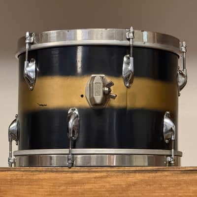 1940's WFL Black & Gold Duco 14x26 16x16 9x13  Drum Kit Zephyr Lug image 21