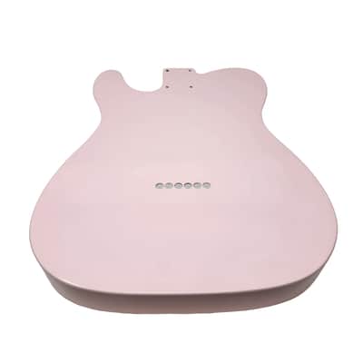 Brio Pink T-Style Thinline Guitar Body – Roasted Ash – Fender-Spec – Semi-Hollow image 6