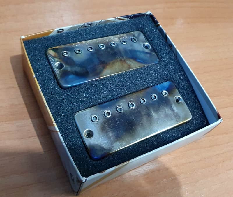 Bare Knuckle Ragnarok Misha Mansoor Signature 7-String Humbucker Set - Burnt Chrome - Soapbar (EMG/Fishman route) imagen 1