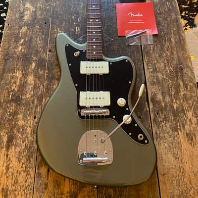 Fender Japan Very Rare 2023 Jasper Olive Metallic Hybrid II Jazzmaster w/ Matching Headstock image 18