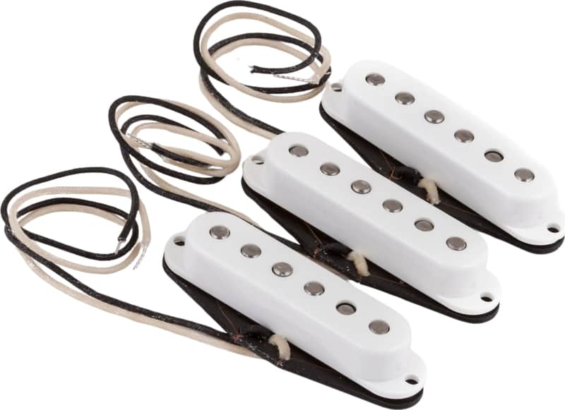 Fender 70th Anniversary '54 Stratocaster Single Coil Pickup Set, White image 1