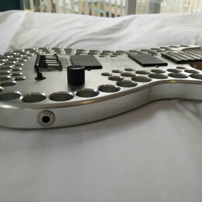 Abel Axe Strat-type body with holes  1994 - 1996 Silver image 3