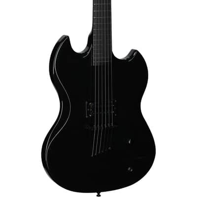 Guild Polara Night Edition Electric Guitar, Black Tungsten Gloss image 1