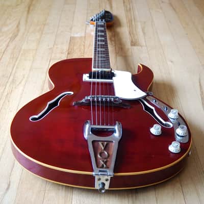 1968 Vox Apollo V266 Vintage Hollowbody Electric Guitar w/ Effects, Italy Eko Viper image 11