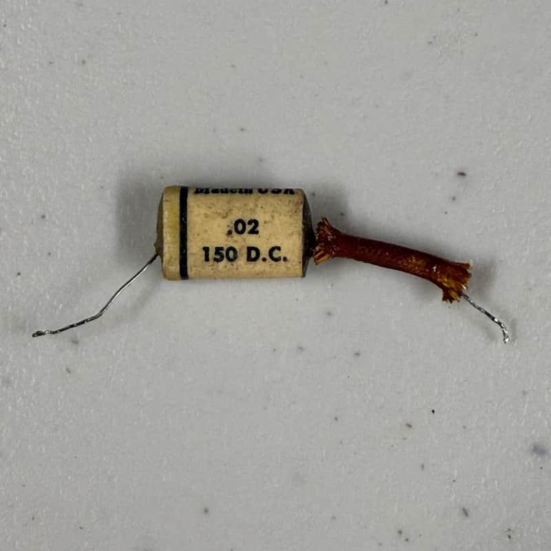 Sprague Capacitor .02 mfd 150 VDC for 3 Pickup Les Paul or ES-175 1950's (E-308) image 1