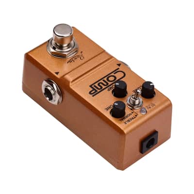 Rowin Golded Tiny Analog Comp Box Guitar Compressor Pedal Compression Effect for Electric Guitar BASS Pedalboard True Bypass image 5