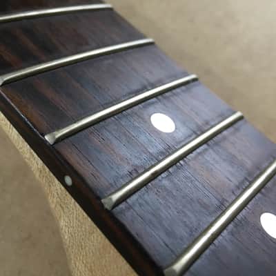 Vintage Electric Guitar Rock Light Flame Maple Neck Bone Nut Satin Relic 12” Radius Rosewood Fretboard image 13