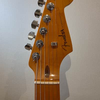 Fender American Ultra Stratocaster with Maple Fretboard 2019 - Present - Texas Tea image 4