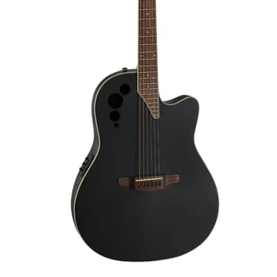 Ovation Applause AE44 Traditional Series Mid-Depth Acoustic-Electric Guitar Black image 14