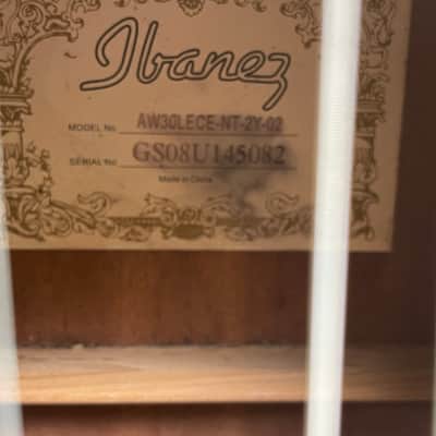 Ibanez AW70ECE-NT Artwood Mahogany Left Handed Acoustic Guitar Natural High Gloss image 12