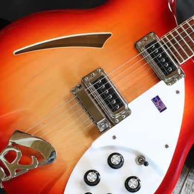 2012 Rickenbacker 360 Semi-Hollow Electric Guitar FireGlo + GB image 4
